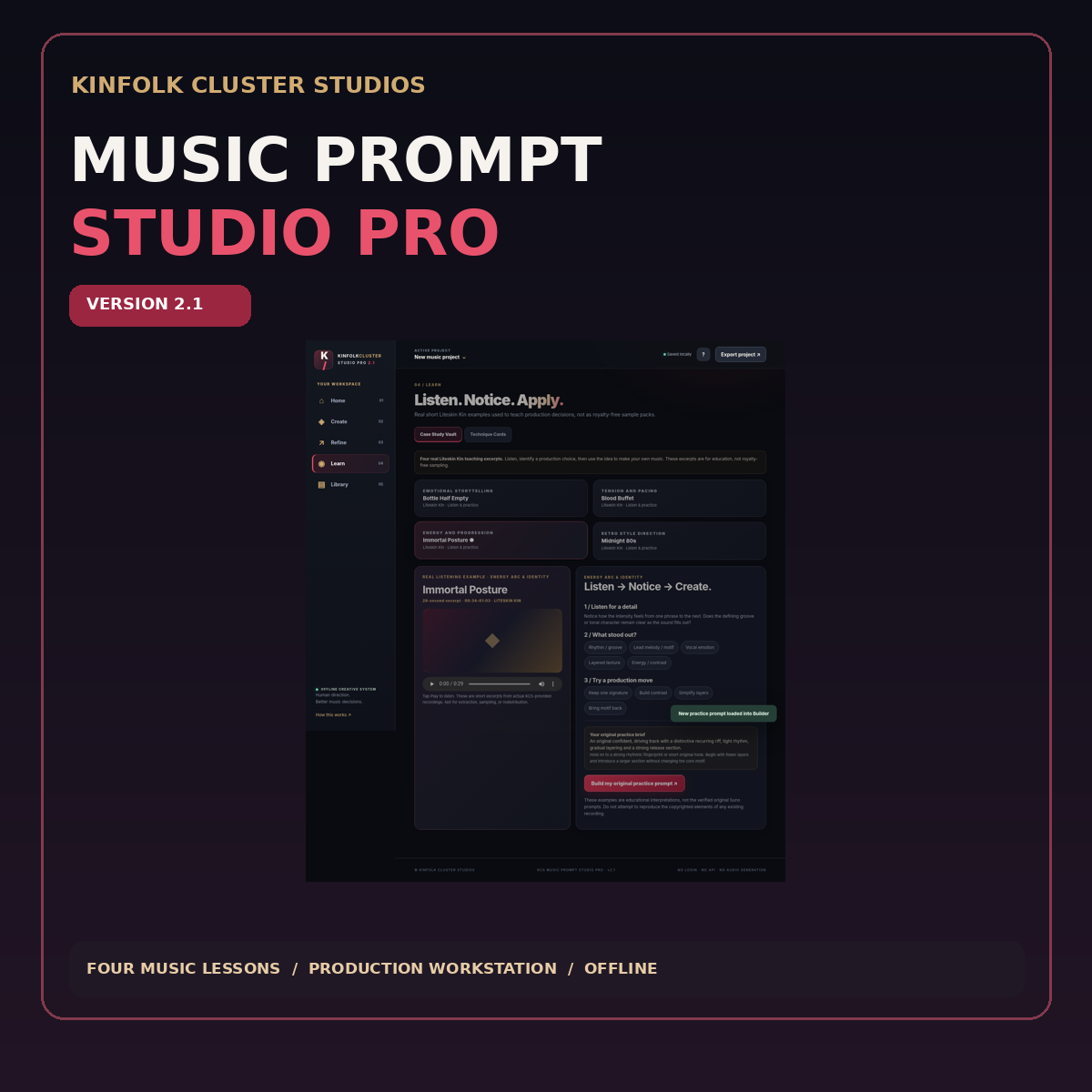 KCS Music Prompt Studio PRO artwork